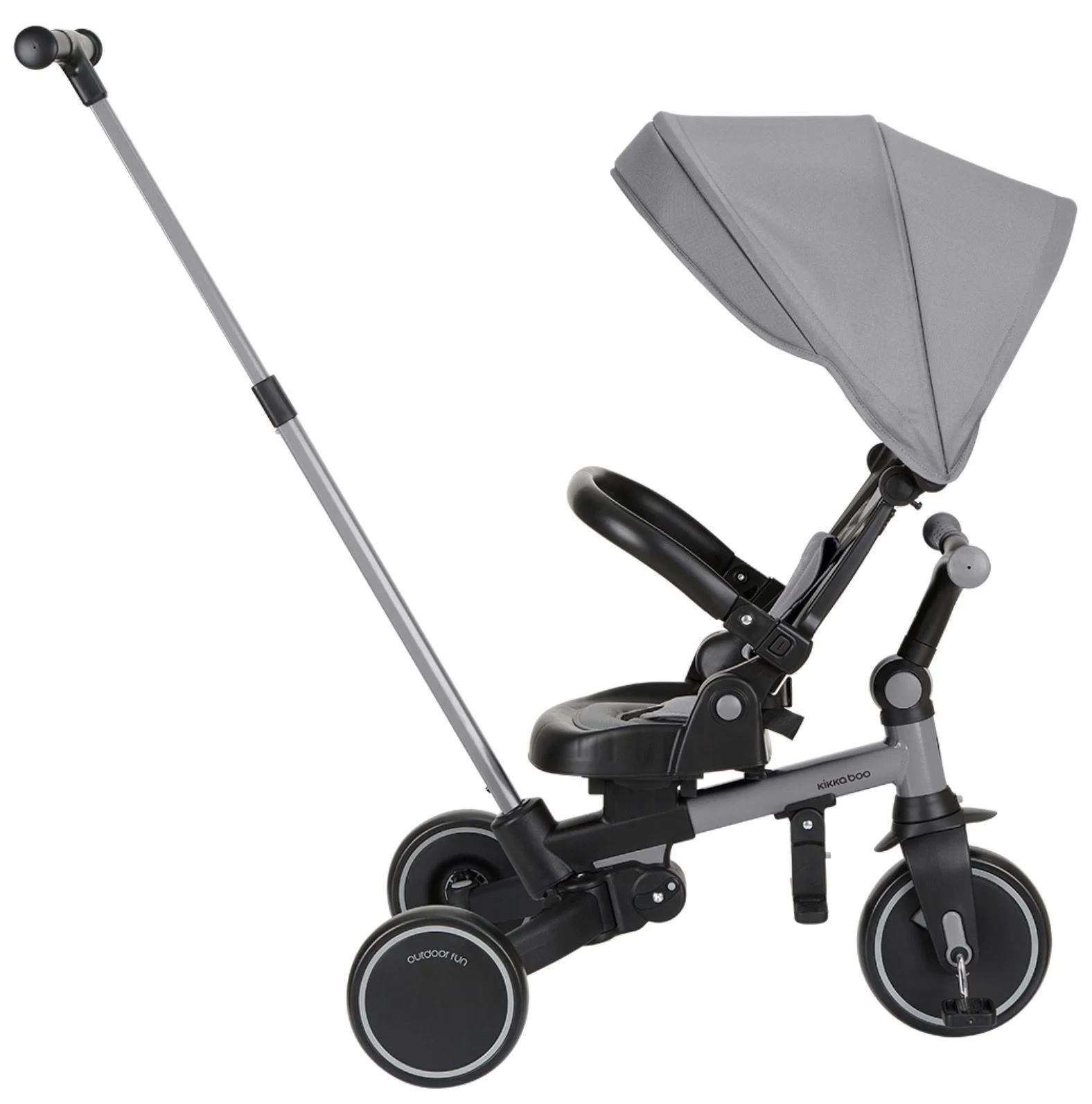 Tricicleta 8 in 1 KikkaBoo Aluma Grey foto