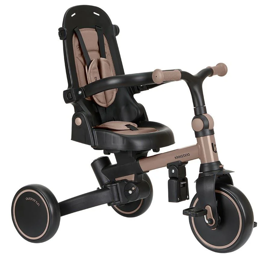 Tricicleta 8 in 1 KikkaBoo Aluma Beige foto