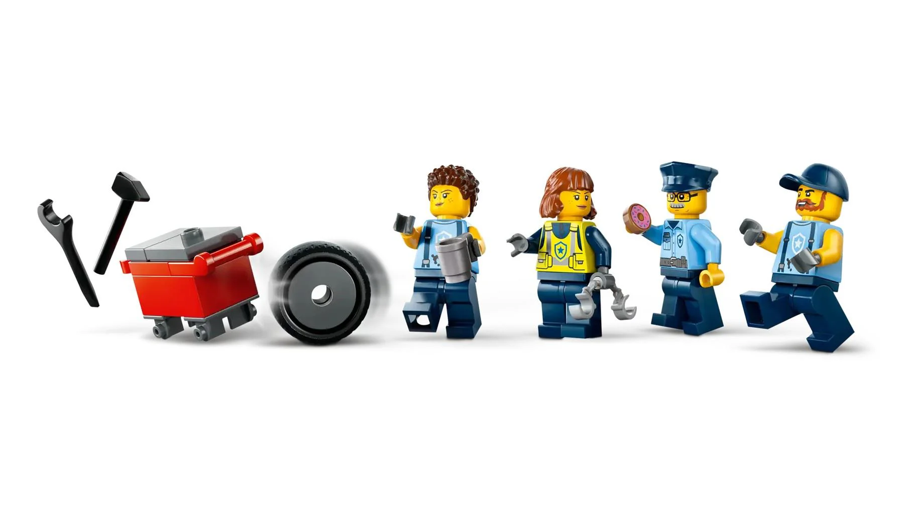 LEGO City - Garaj pentru masina de politie Police Car Garage, 489 el. foto