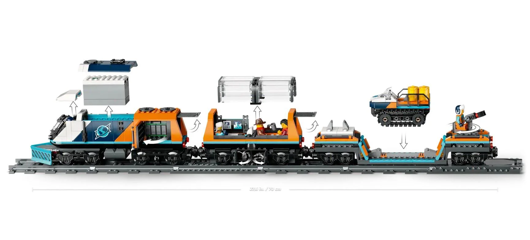 LEGO City - Trenul polar Explorers' Arctic, 1517 el. foto