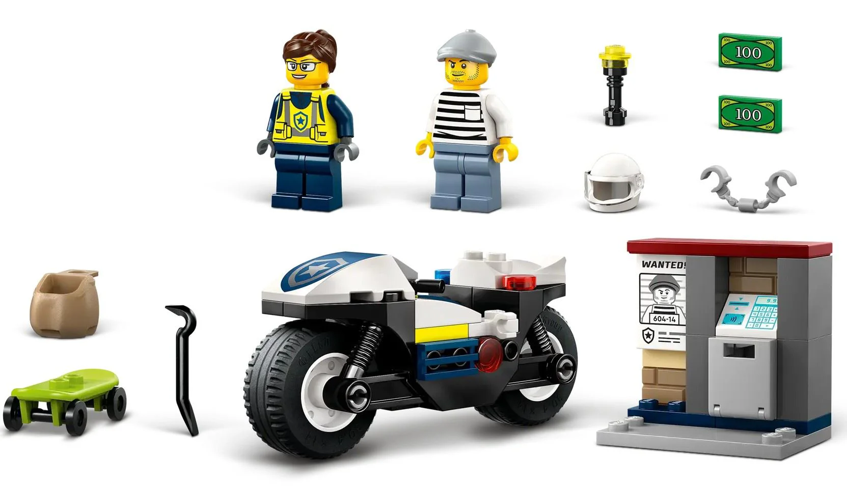 LEGO City - Urmarire cu motocicleta, 65 el. foto