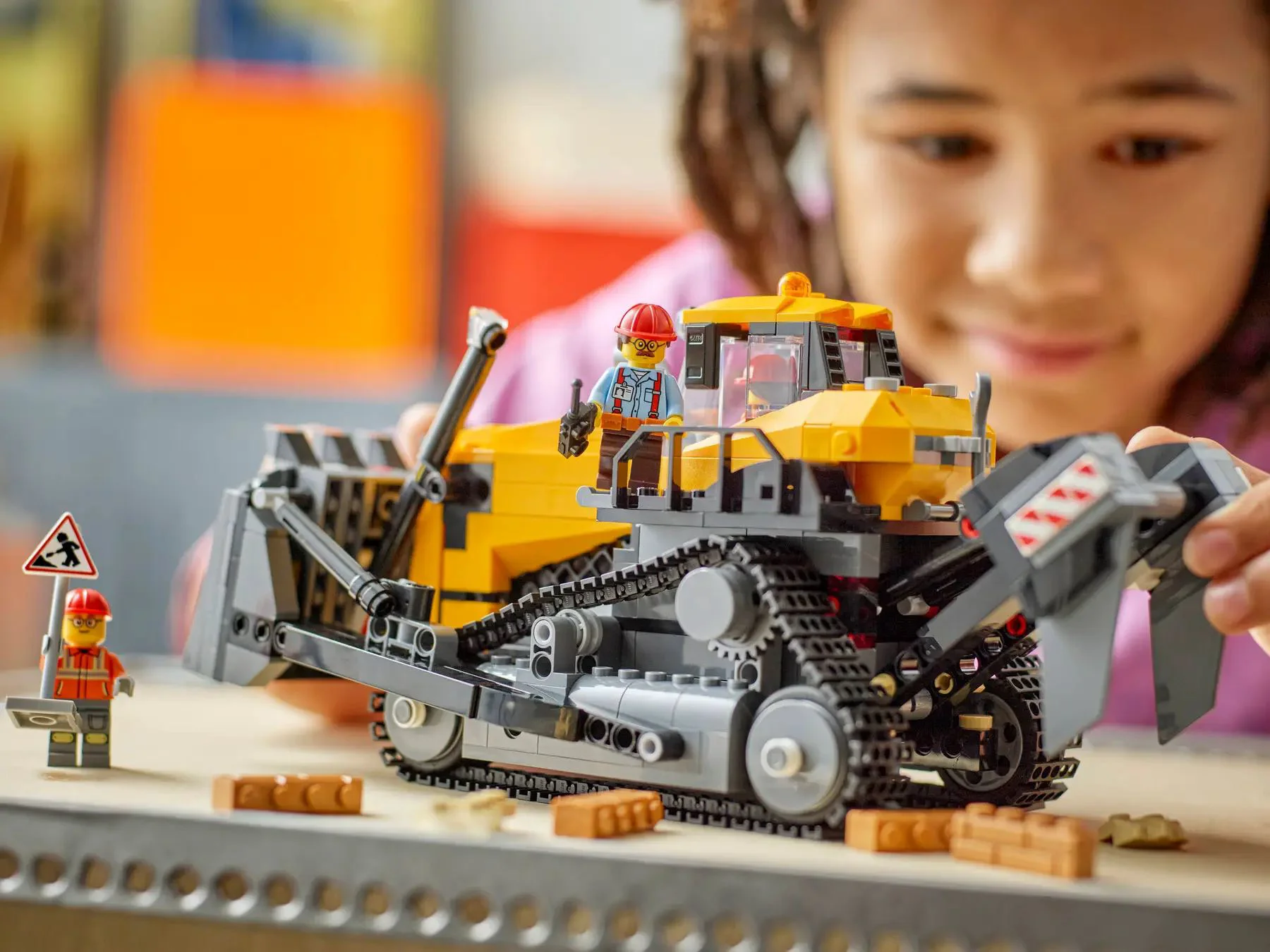 LEGO City - Buldozer galben, 682 el. foto