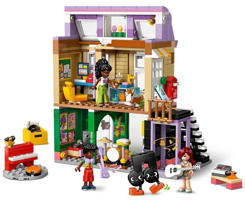 LEGO Friends - Magazin de muzica & Apartament, 483 el. foto