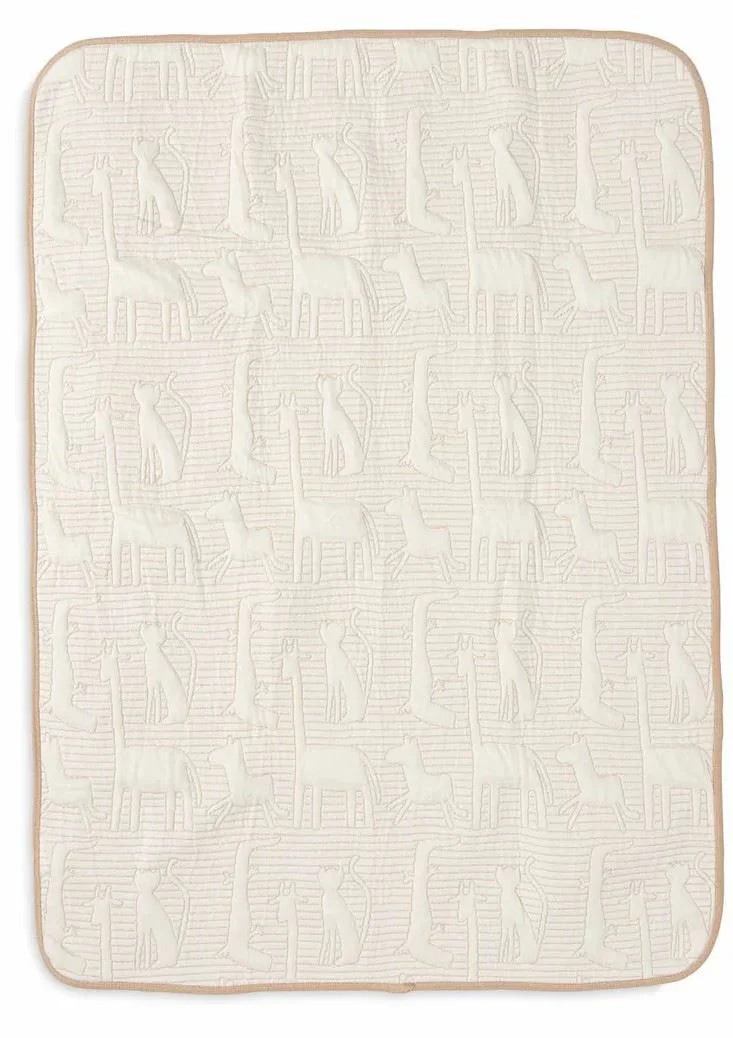 Paturica Jollein Jungle Jambo Biscuit/Oatmeal, 75x100 cm foto