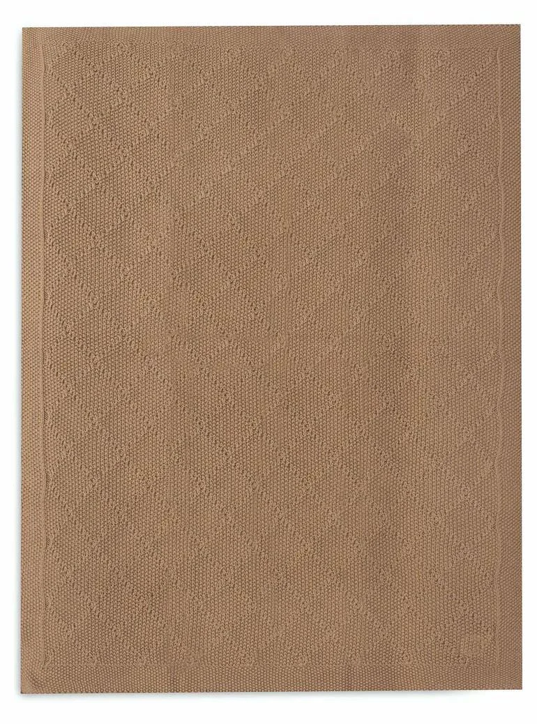 Плед Jollein Check Knit Biscuit, 75x100 см foto