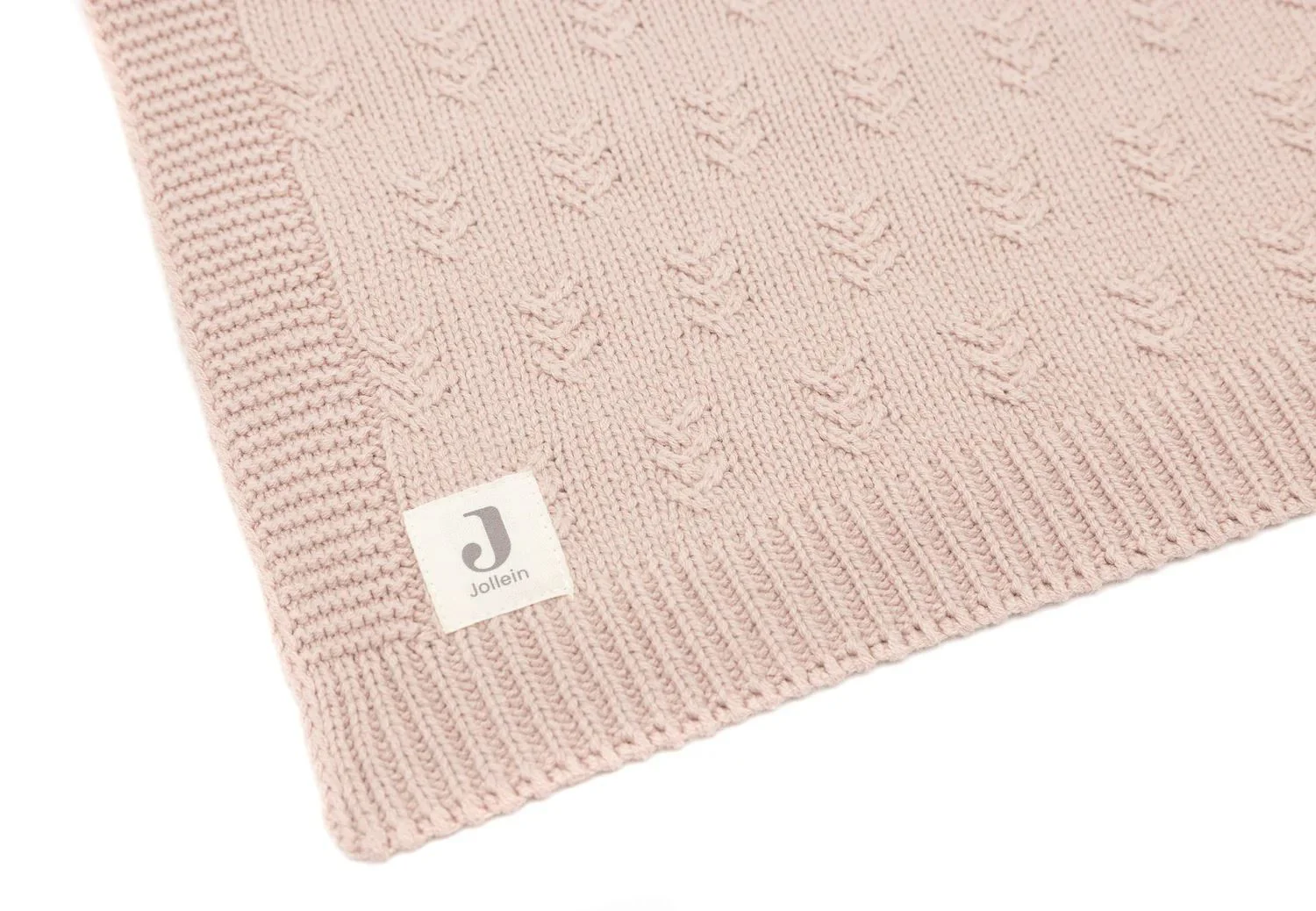 Paturica Jollein Grain Knit Wild Rose, 75x100 cm foto