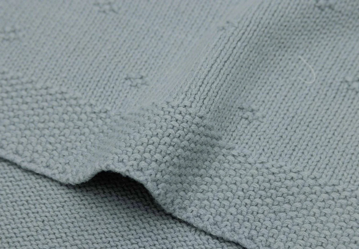 Плед Jollein Cosy Knit Sea Green, 100x150 см foto