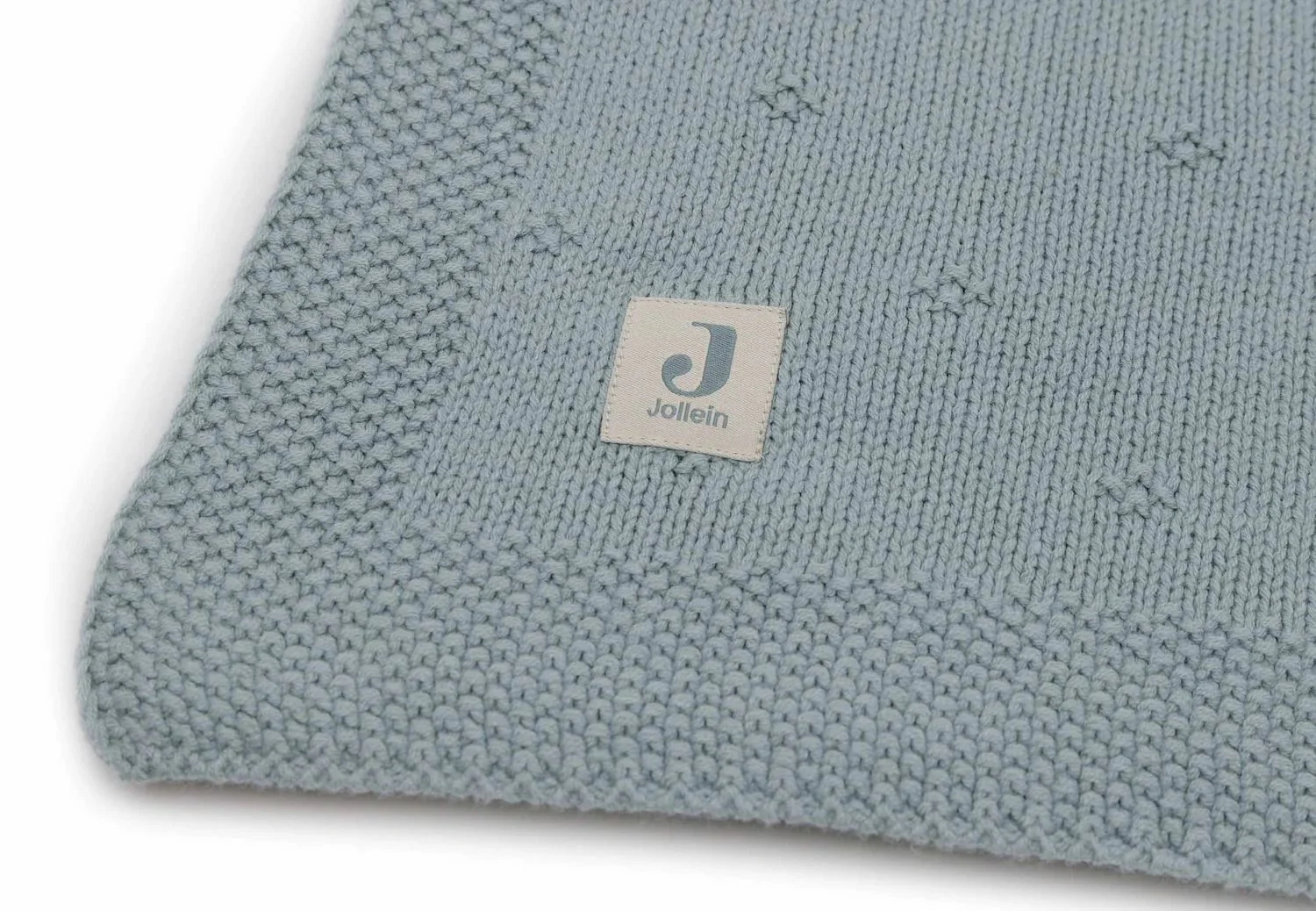 Paturica Jollein Cosy Knit Sea Green, 75x100 cm foto