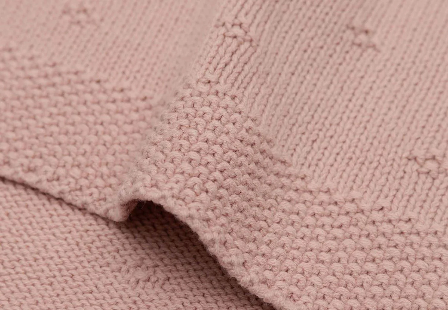Paturica Jollein Cosy Knit Wild Rose, 100x150 cm foto