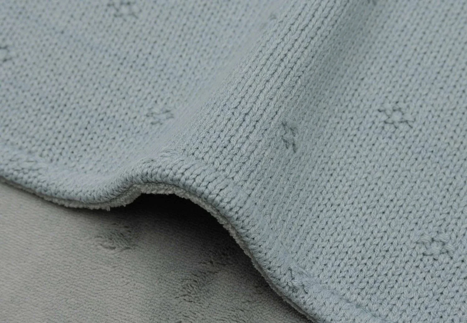 Paturica Jollein Cosy Knit Sea Green/Velvet, 100x150 cm foto