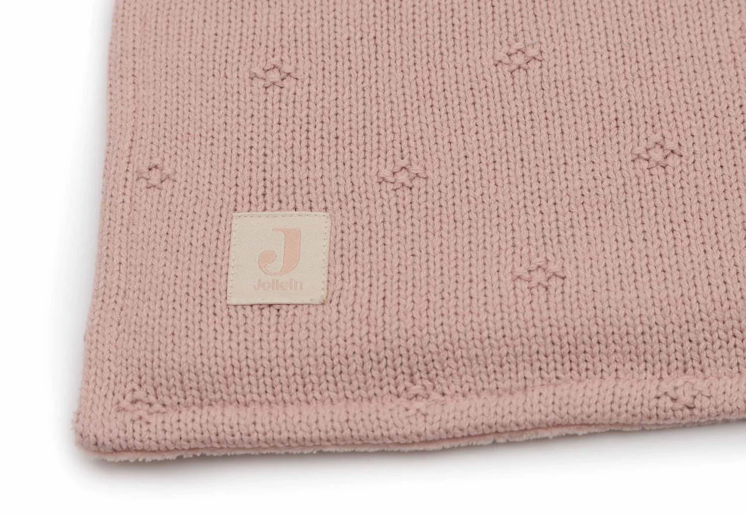 Плед Jollein Cosy Knit Wild Rose/Velvet, 75x100 см foto