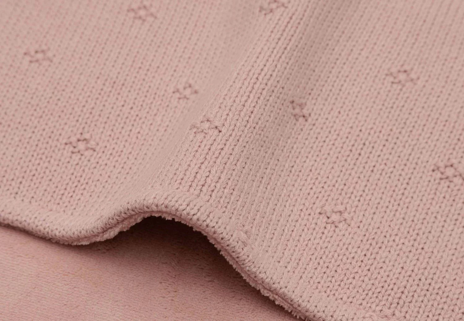 Плед Jollein Cosy Knit Wild Rose/Velvet, 75x100 см foto