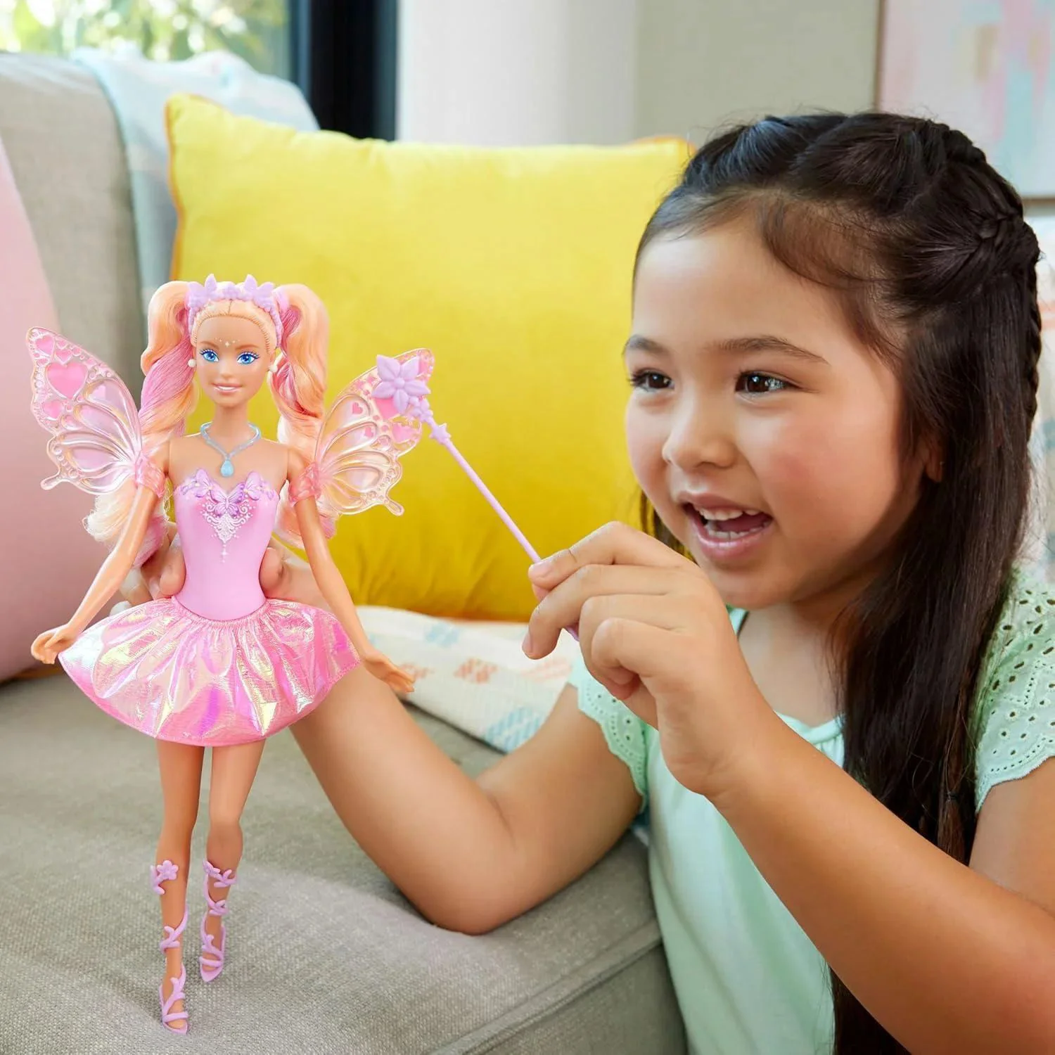 Papusa Barbie Fantasy Fairy Change Color, 29 cm foto