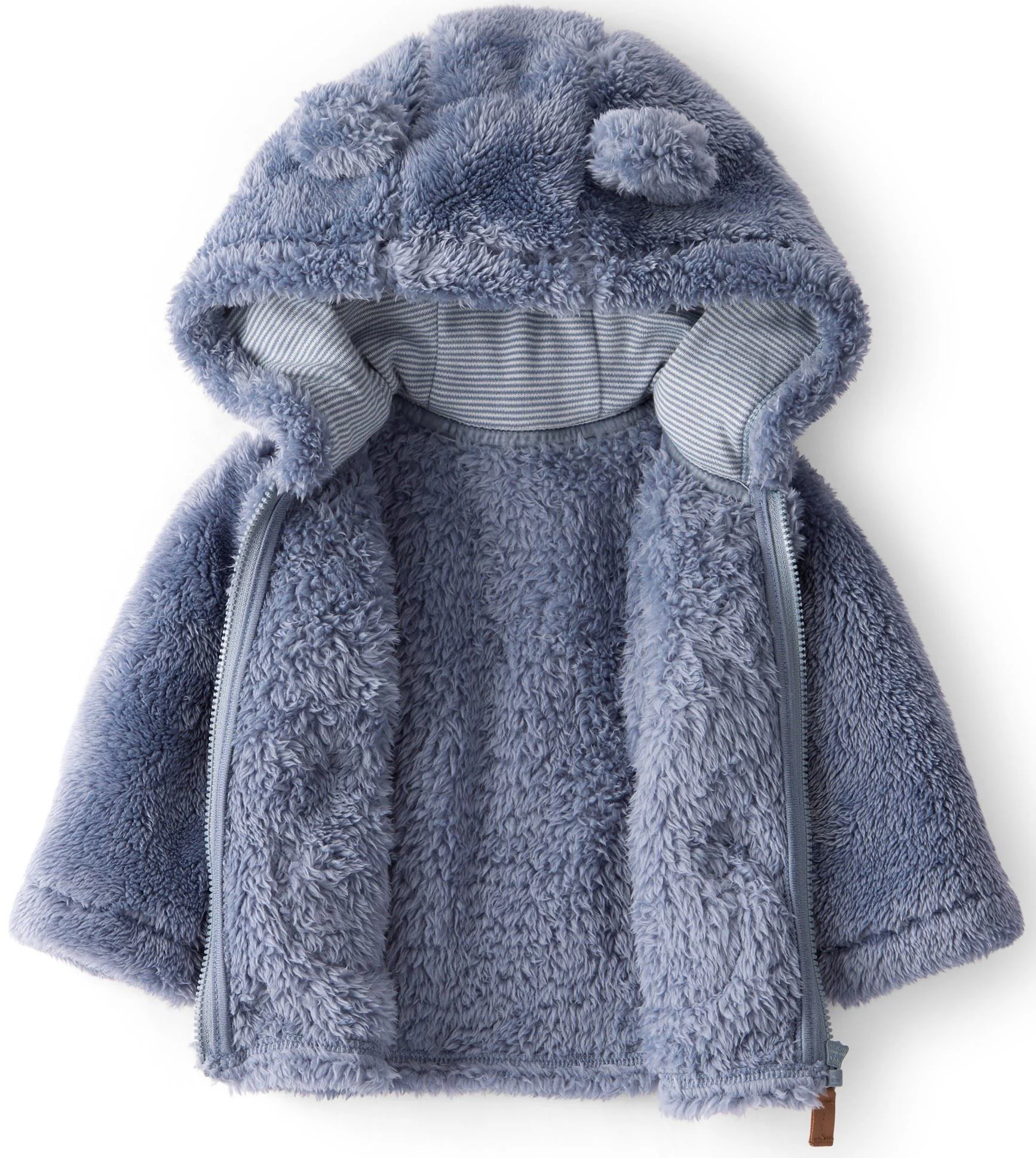 Carter's Cardigan captusit cu sherpa si gluga Blue Solid foto