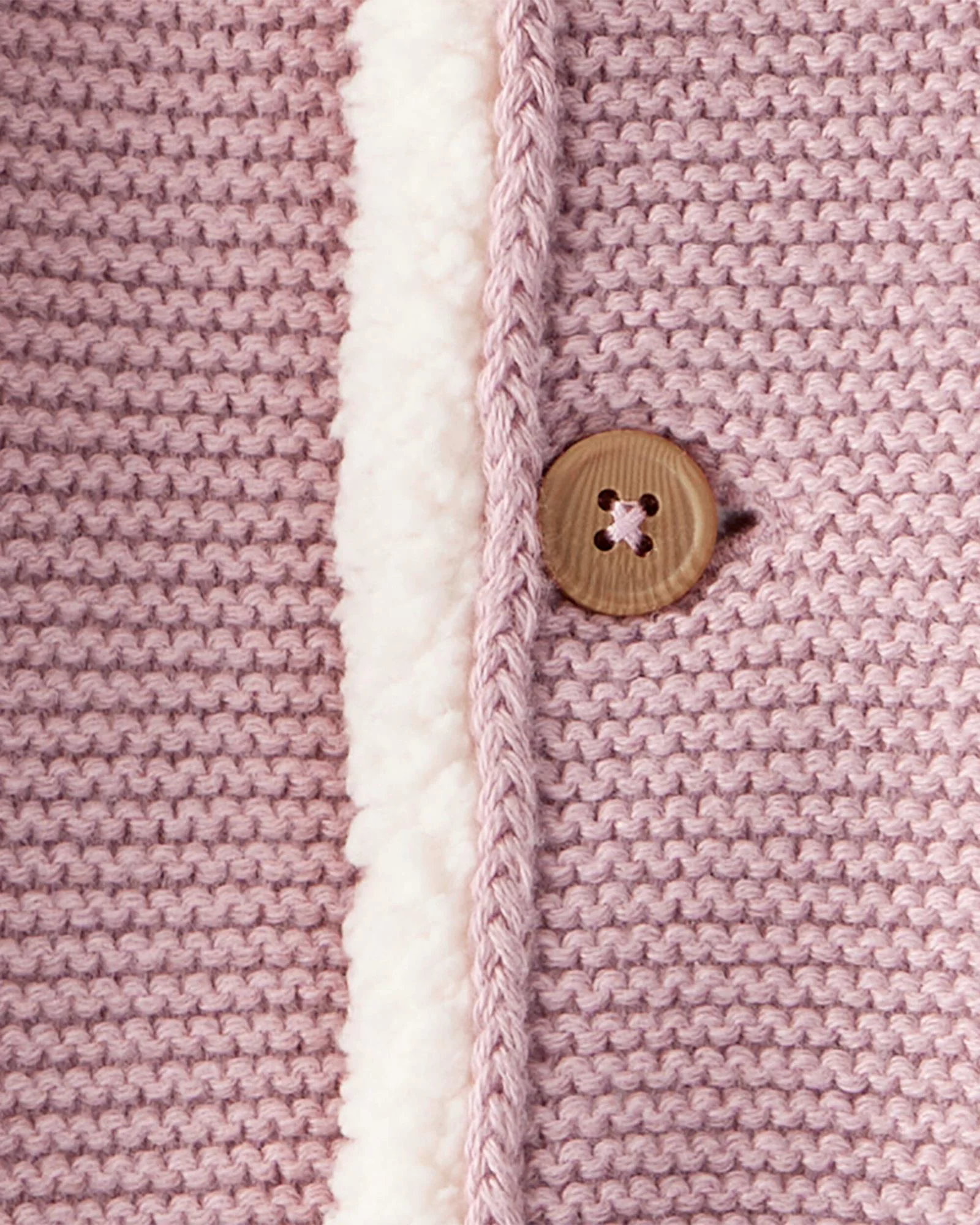 Carter's Cardigan captusit cu sherpa si gluga Pink Solid foto