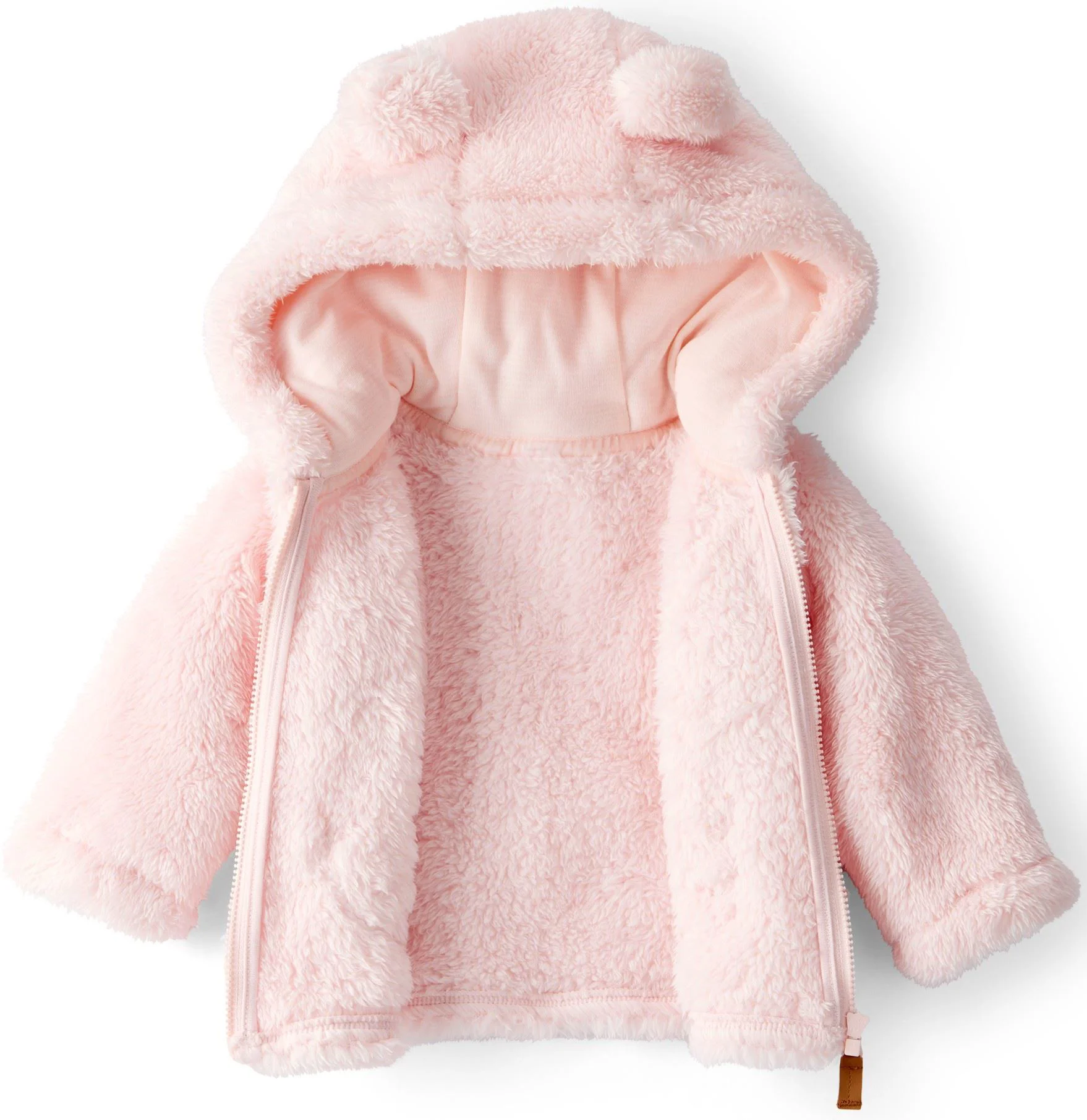Carter's Cardigan captusit cu sherpa si gluga Pink Solid foto