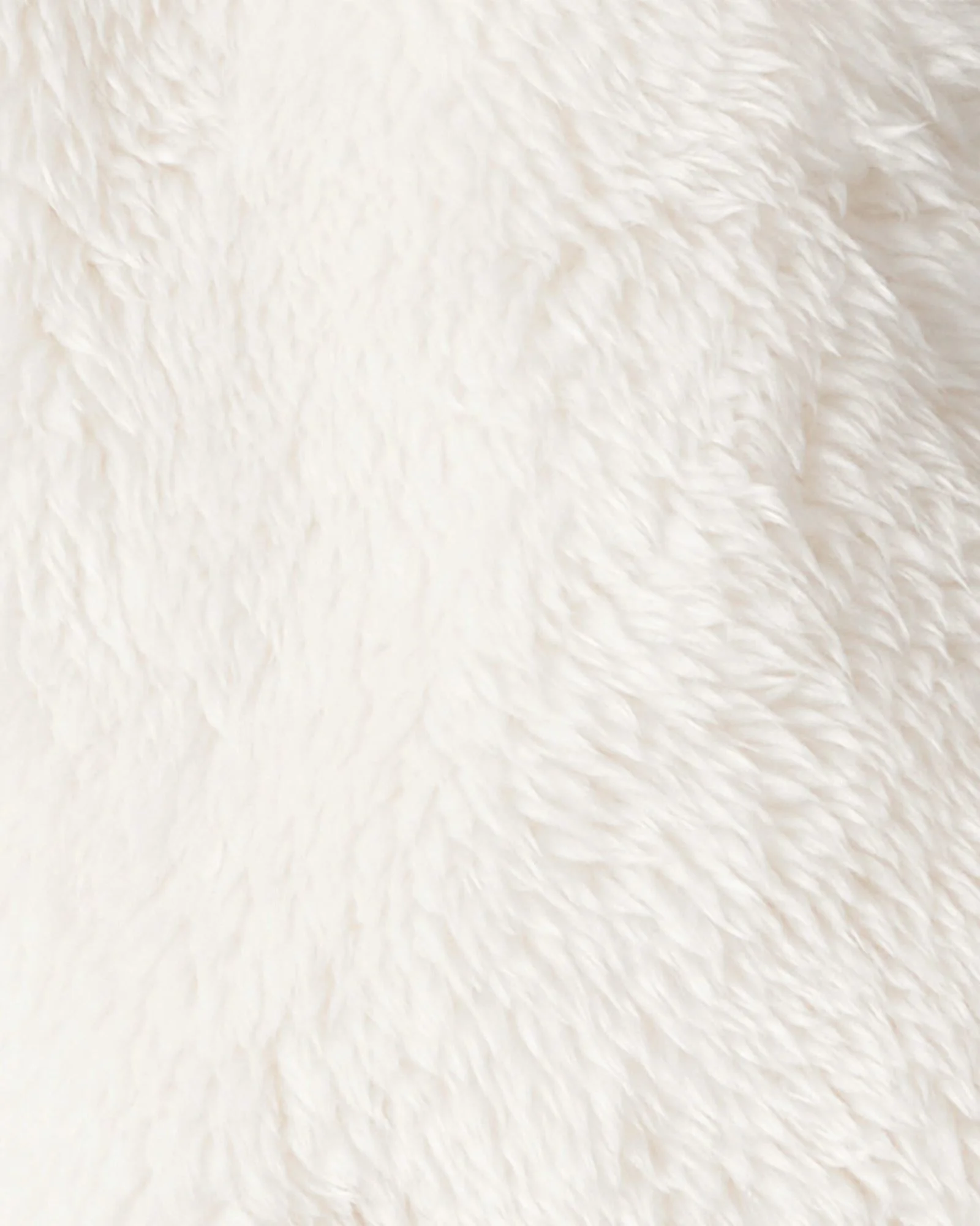 Carter's Cardigan captusit cu sherpa si gluga Ivory Solid foto