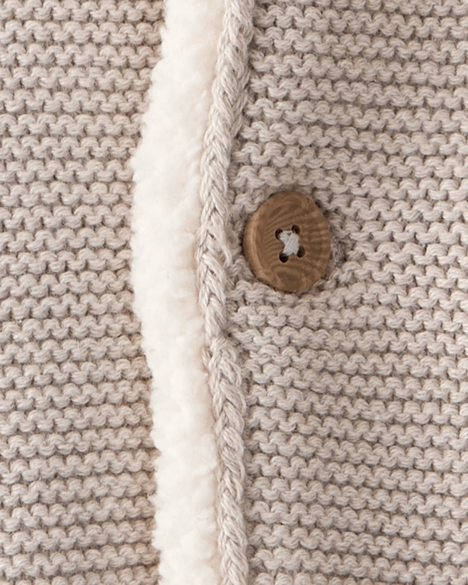 Carter's Cardigan captusit cu sherpa si gluga Solid Heather Gray foto