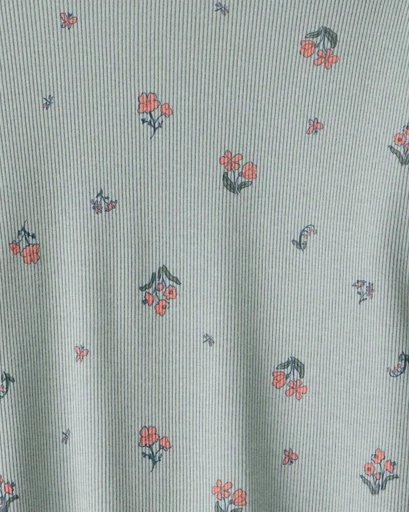 Carter's Set 2 piese Green Floral - bluza si pantaloni foto
