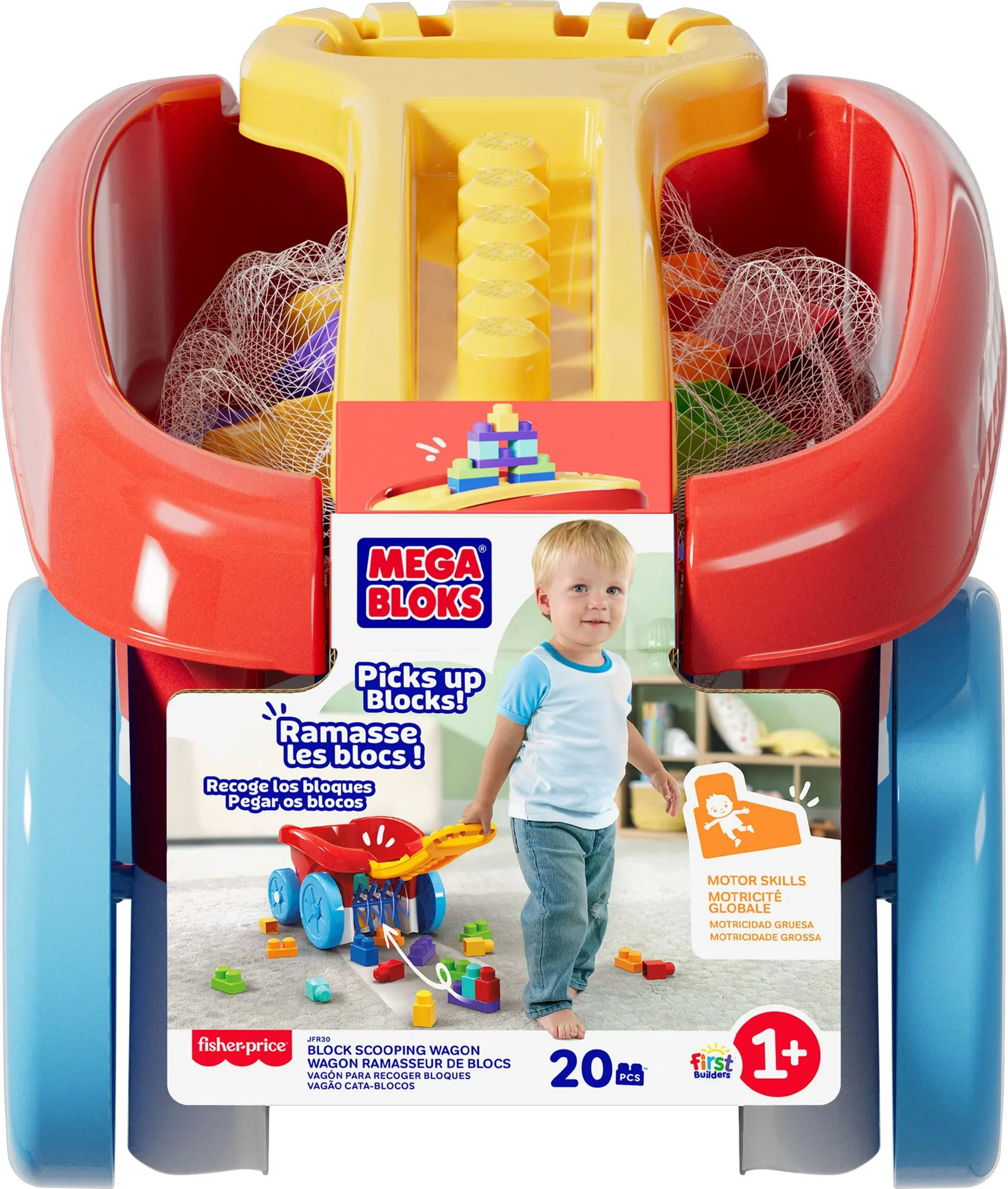 Constructor carucior Fisher Price Mega Bloks, 20 piese foto