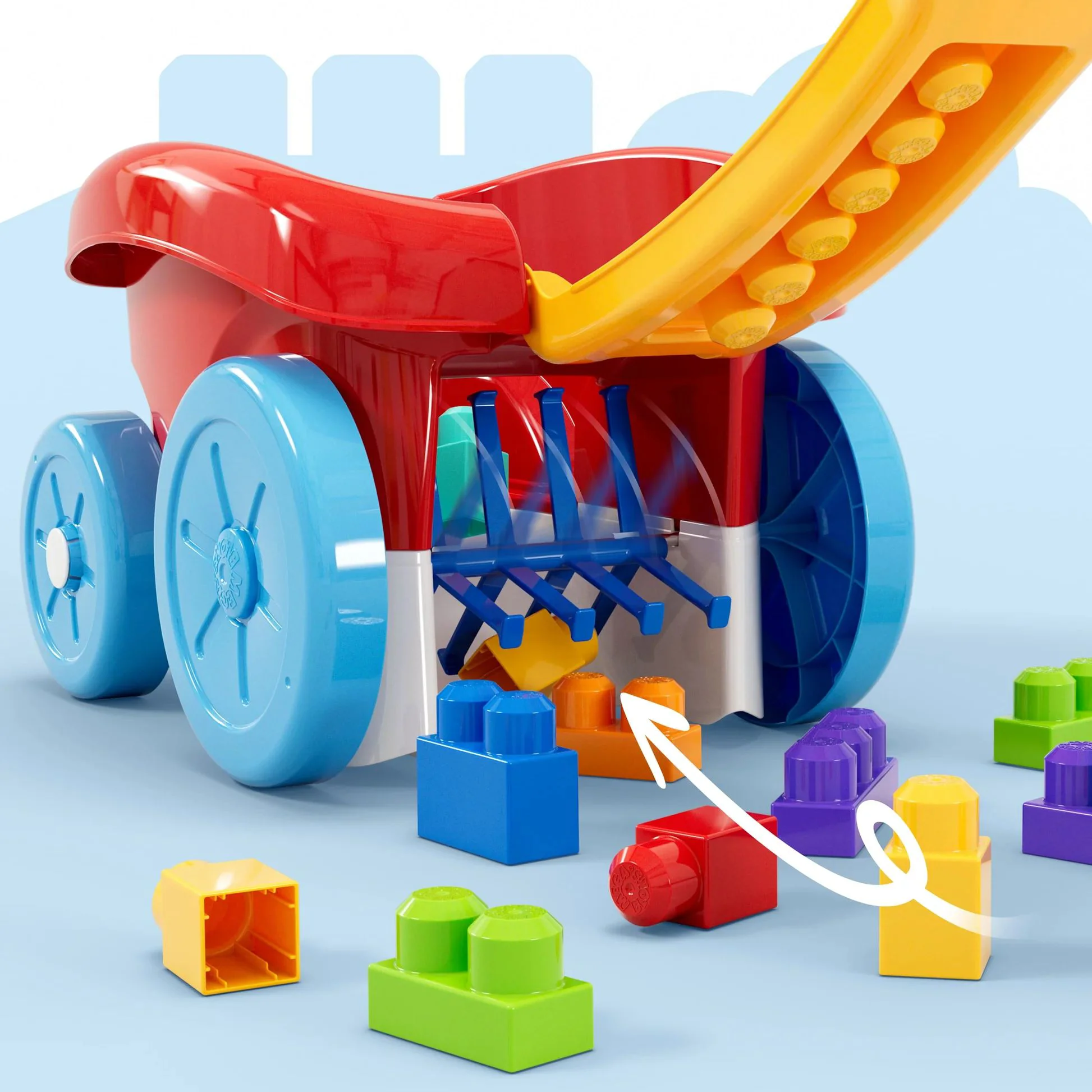 Constructor carucior Fisher Price Mega Bloks, 20 piese foto