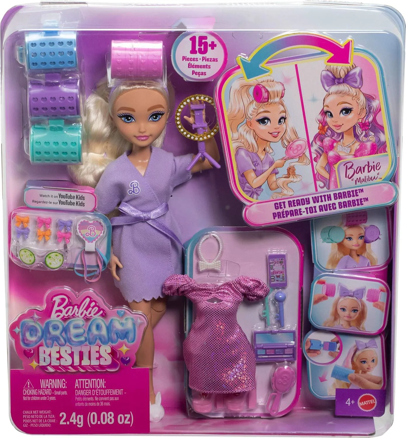 Papusa Barbie Dream Besties, Pregatiri cu Barbie - Malibu foto