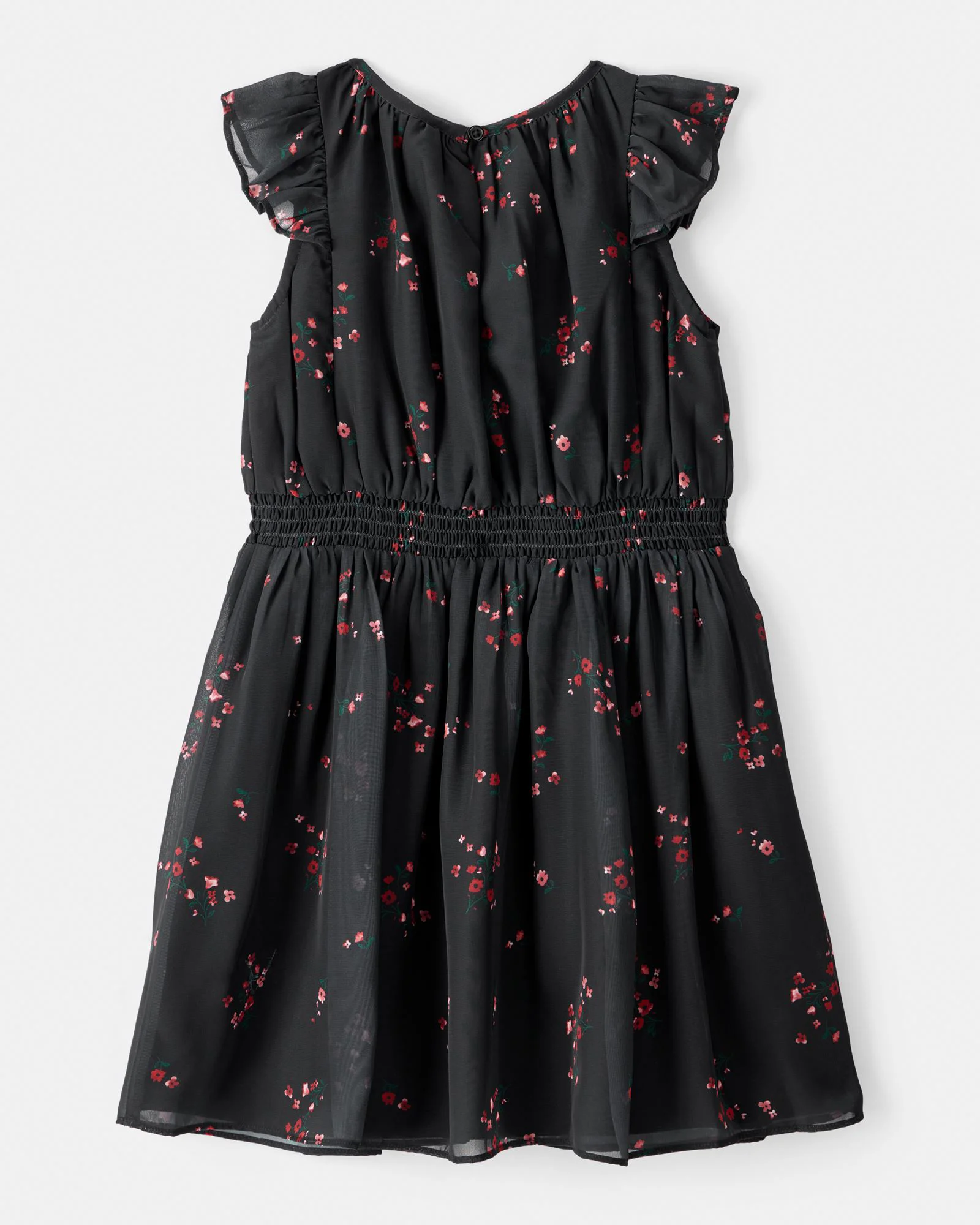 Carter's Платье с короткими рукавами Chiffon Black Floral foto