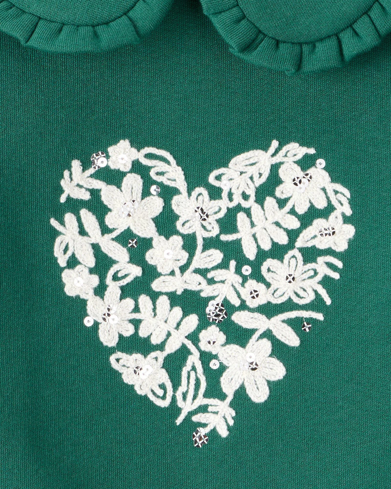 Carter's Свитшот Christmas Green Bow foto