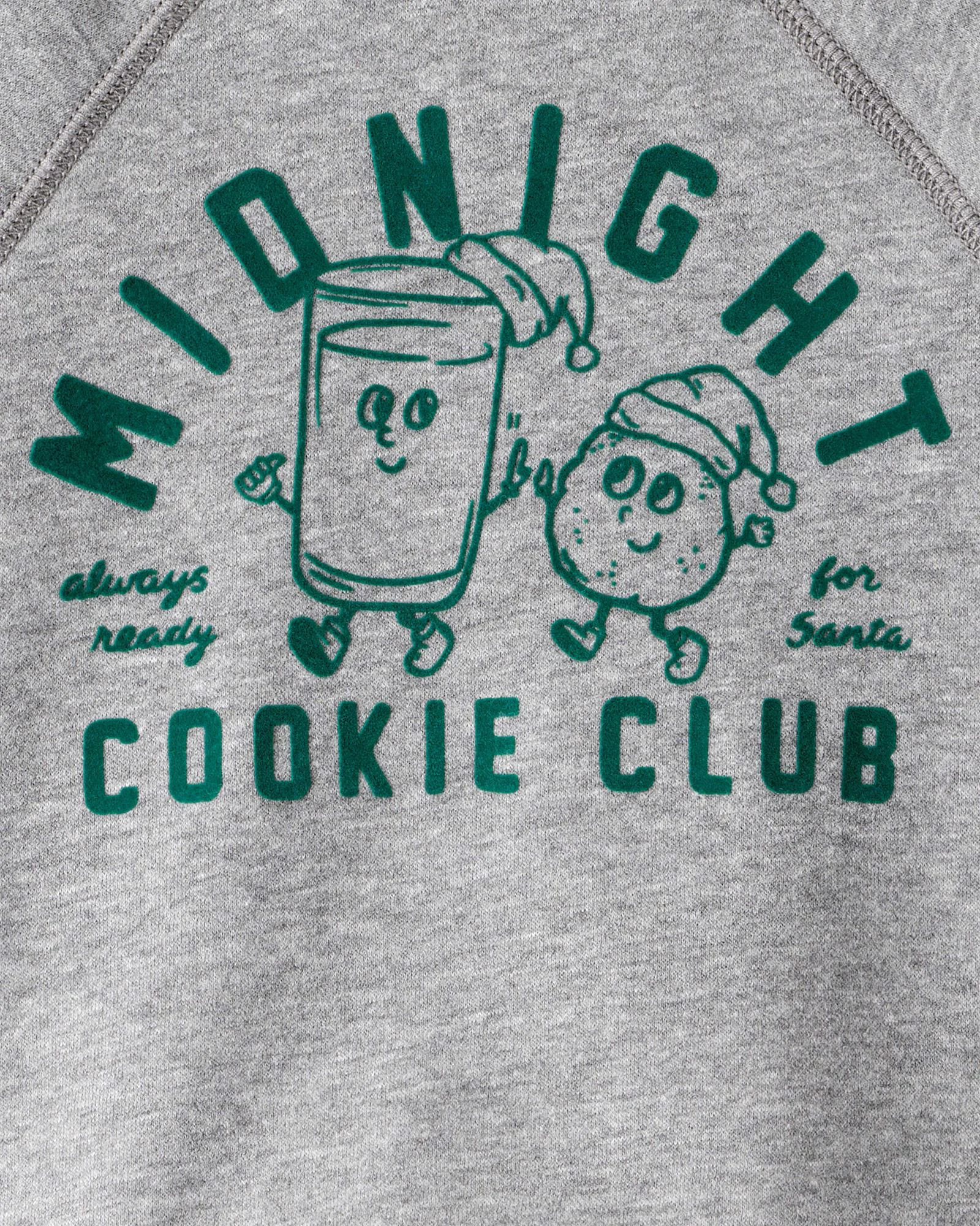 Carter's Hanorac Crew Sweatshirt Grey Cookies foto