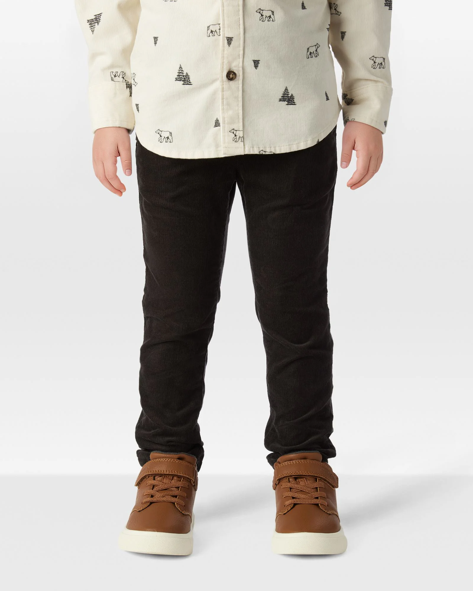 Carter's Pantaloni din catifea raiata Cord Black foto