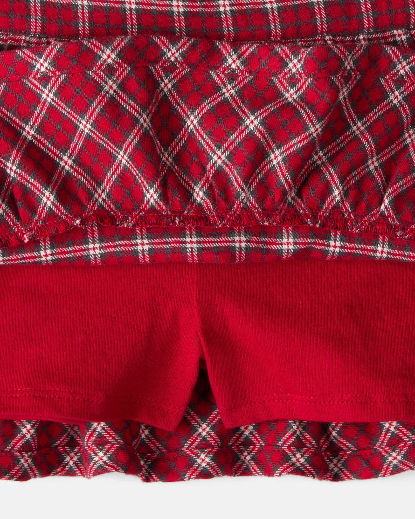 Carter's Хлопковая юбка Christmas Red Plaid foto