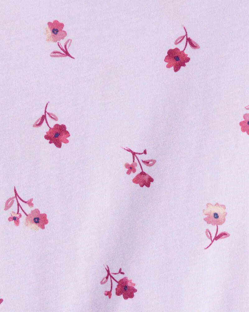 Carter's Bluza cu maneca lunga Stock Up Shop Purple Floral foto