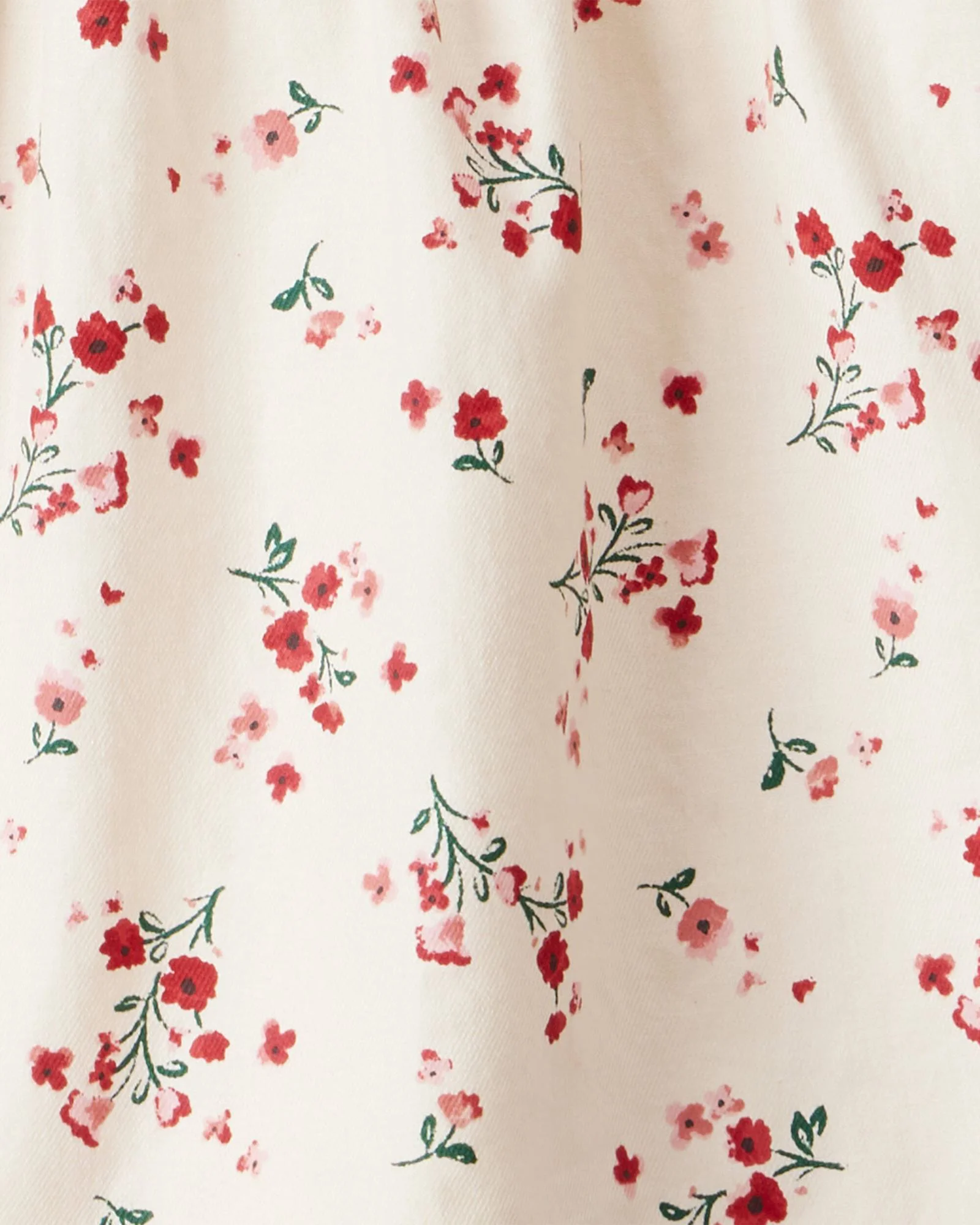 Carter's Хлопковая блузка с длинными рукавами Christmas Ivory Floral foto