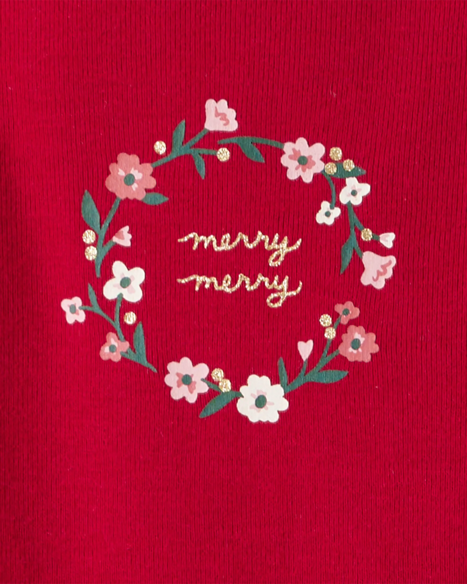 Carter's Комплект 3 в 1 Christmas Holiday Floral - 2 боди с длинными рукавами и штаны foto