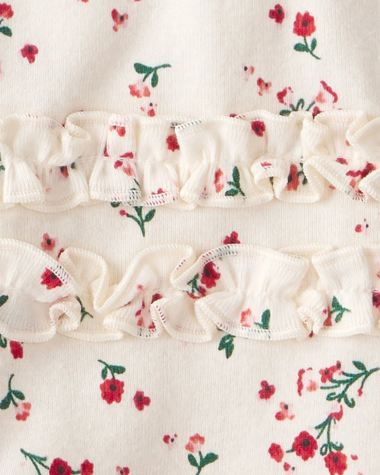 Carter's Комплект 3 в 1 Christmas Holiday Floral - 2 боди с длинными рукавами и штаны foto