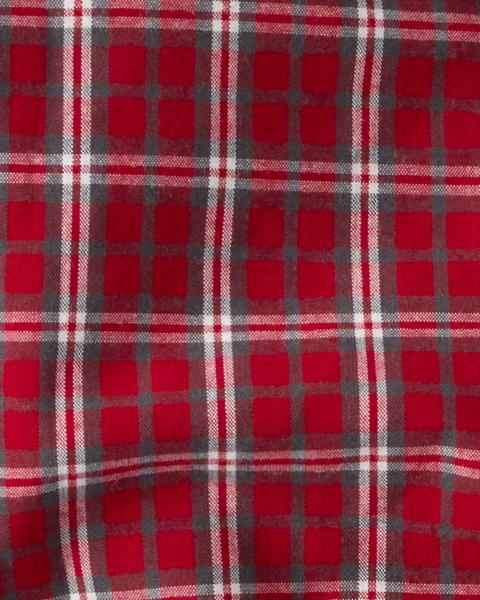 Carter's Set 3 piese Red Mini Plaid - camasa si pantaloni cu bretele ajustabile foto