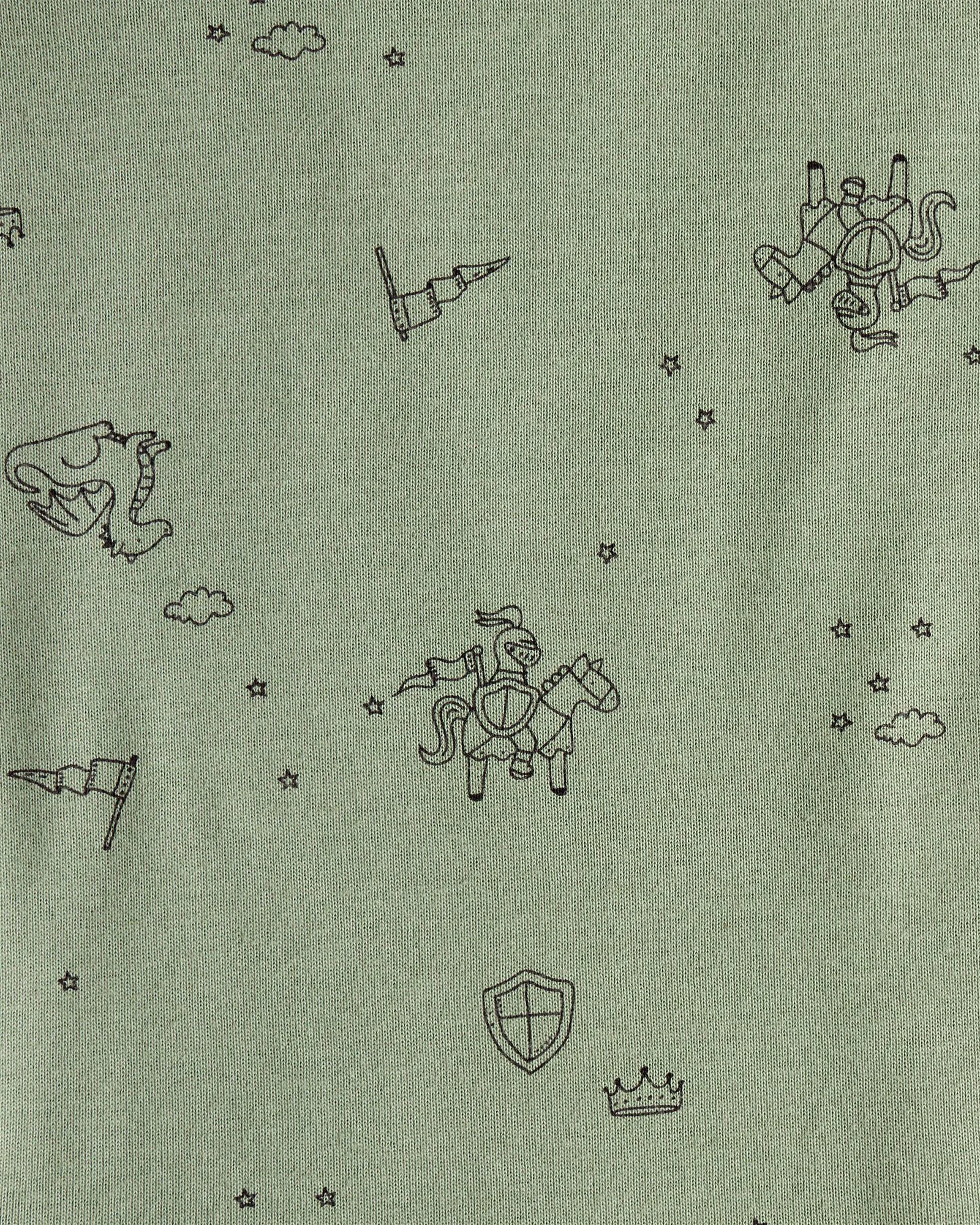 Carter's Комплект 3 в 1 Green Dragon - 2 боди с длинными рукавами и штаны foto