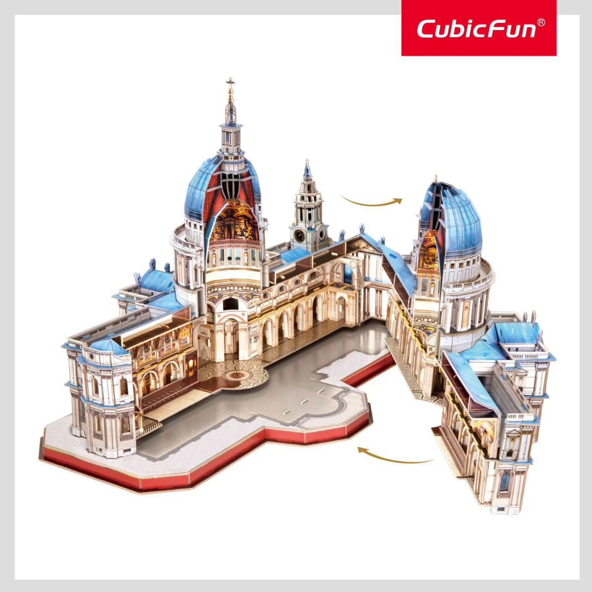 3D Puzzle Cubic Fun Catedrala Sfintului Paul, 643 piese foto