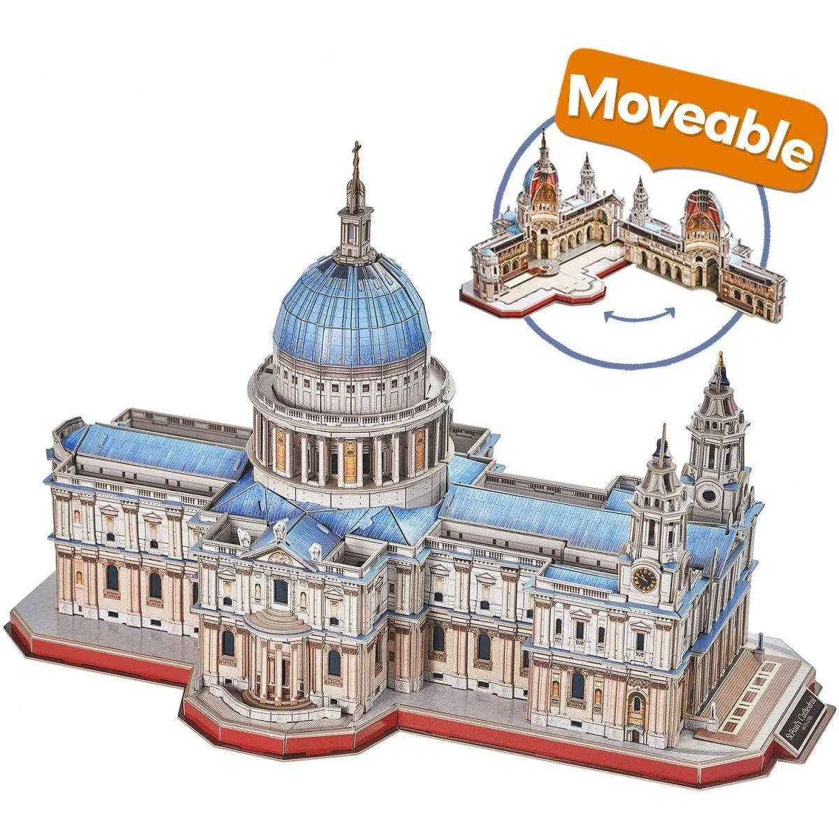 3D Puzzle Cubic Fun Catedrala Sfintului Paul, 643 piese foto