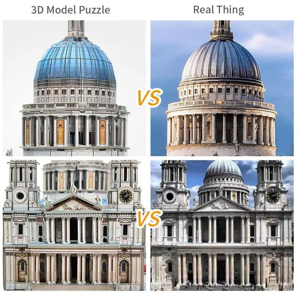 3D Puzzle Cubic Fun Catedrala Sfintului Paul, 643 piese foto
