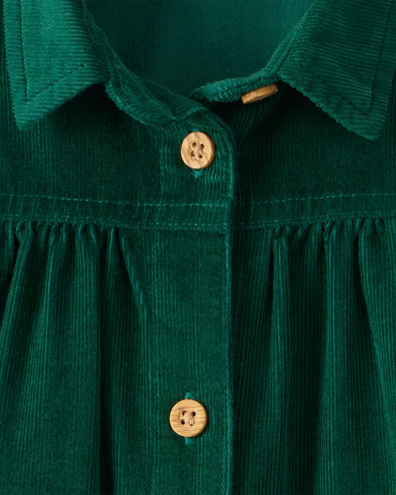 Carter's Бархатное платье с длинными рукавами Green Solid Corduroy foto