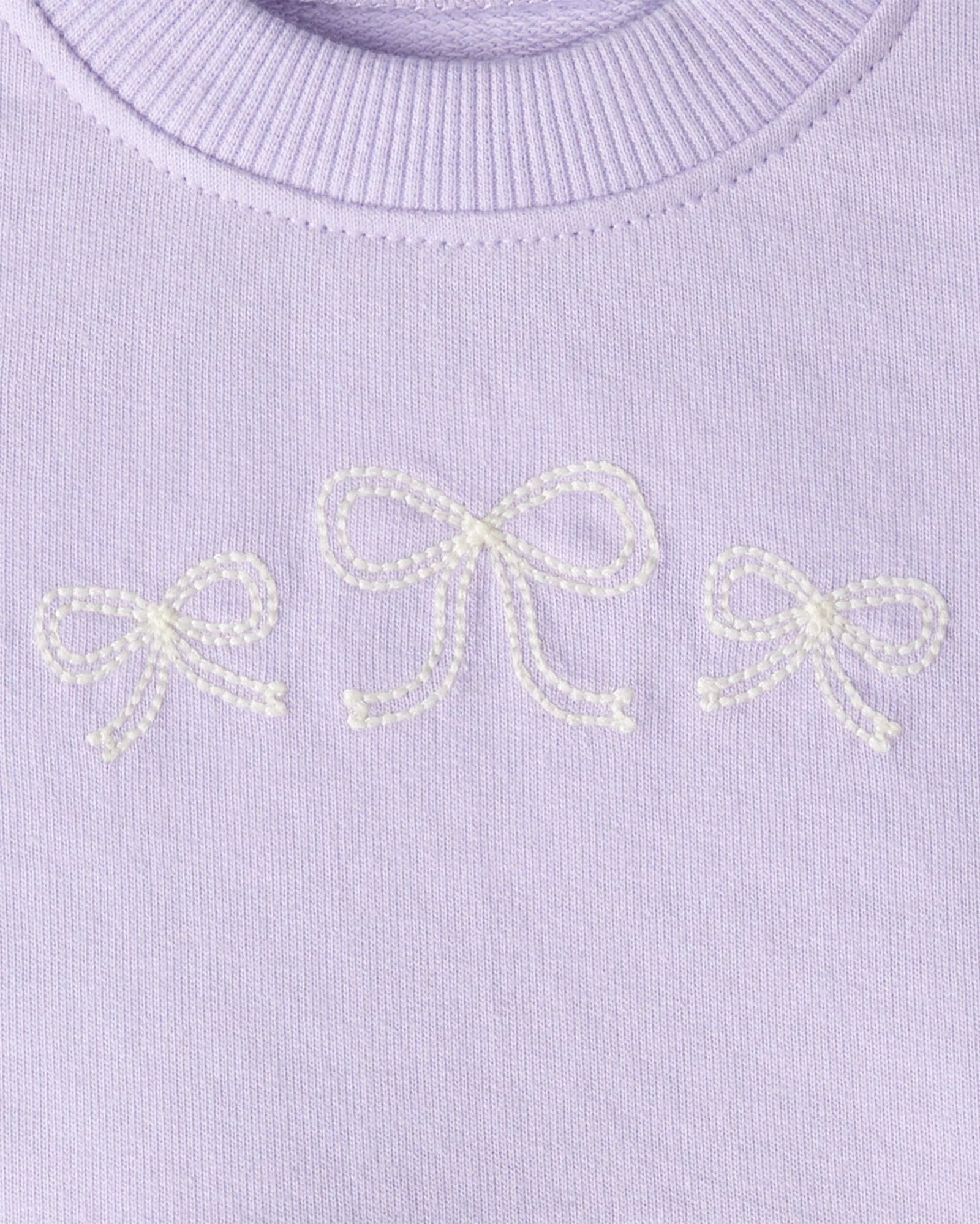 Carter's Rochita cu maneca lunga cu tul Lavender Bow foto