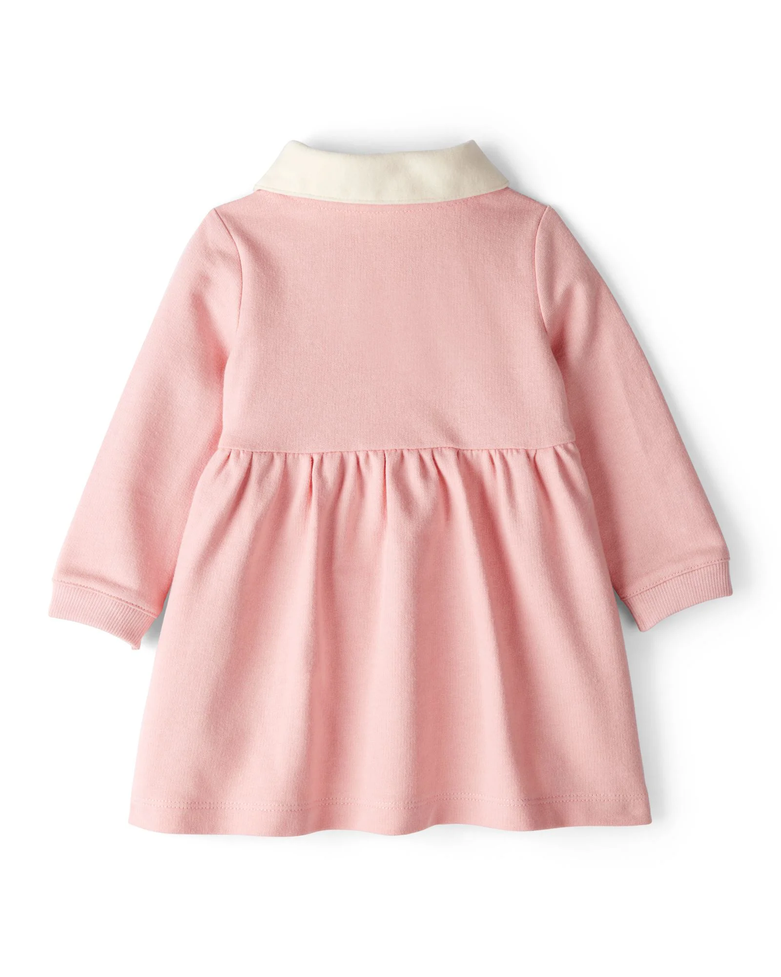 Carter's Rochita din bumbac cu maneca lunga Pink Varsity foto