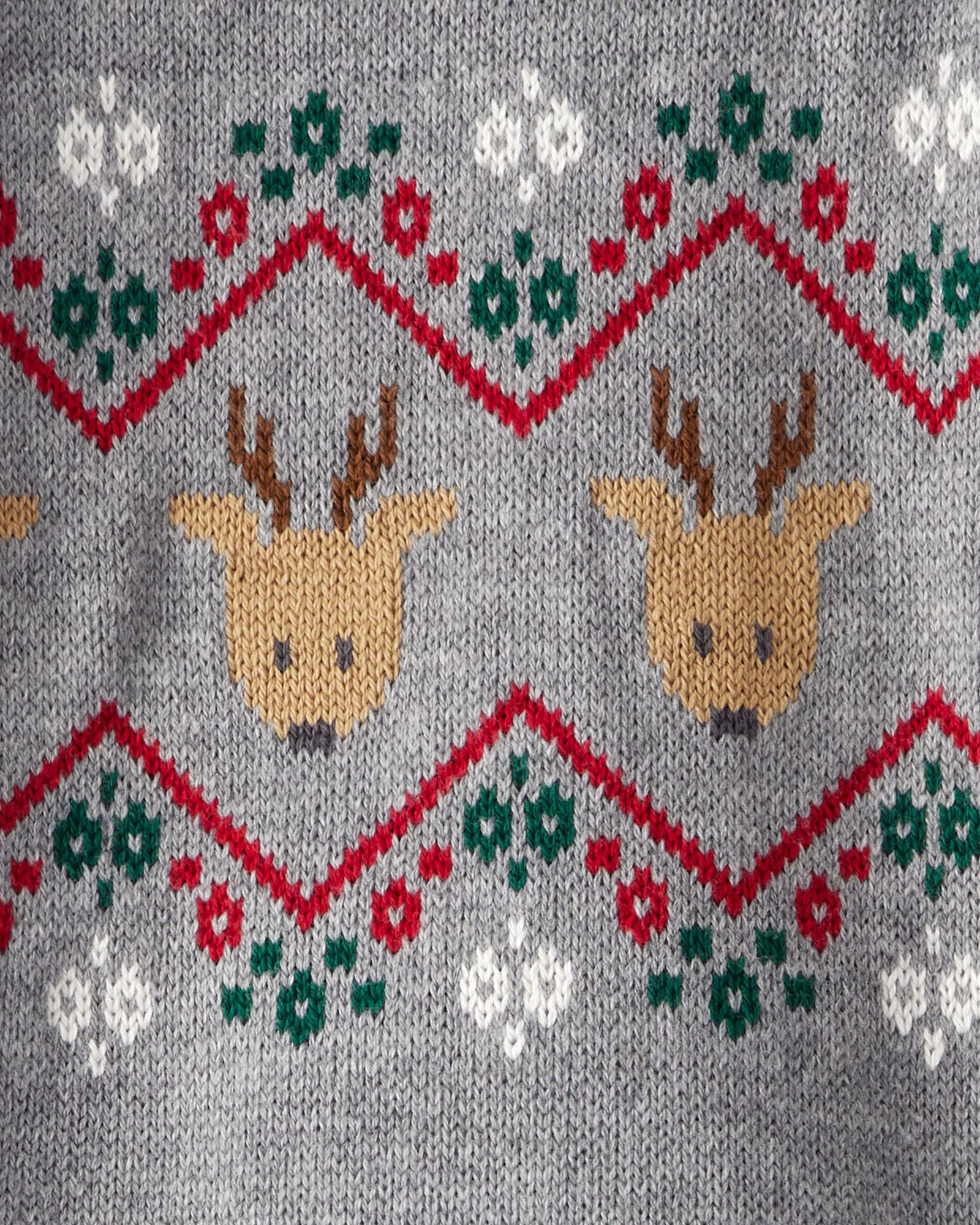 Carter's Комбинезон Christmas Gray Reindeer Sweater foto