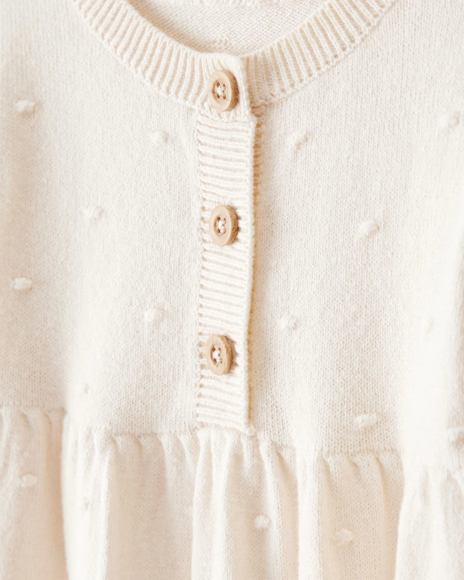 Carter's Хлопковый комбинезон Ivory Flutter foto