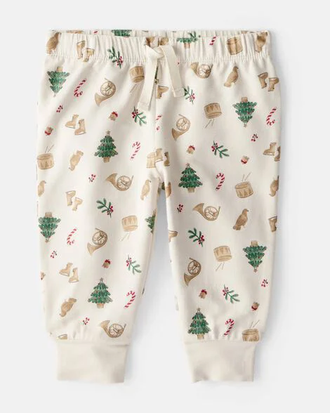 Carter's Set 2 piese Christmas Holiday Print - hanorac si pantaloni foto