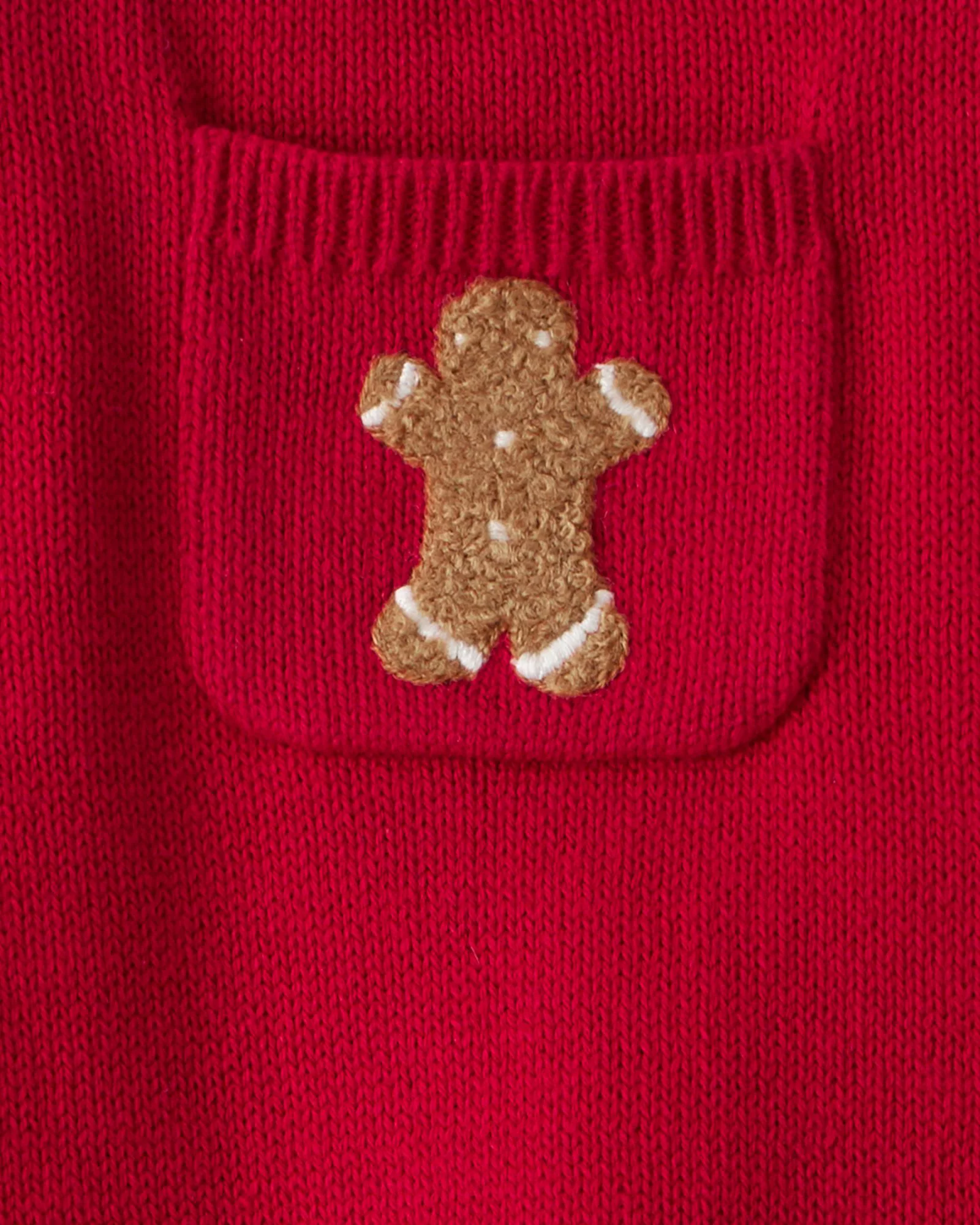 Carter's Set 2 piese Christmas Red Gingerbread Overall - bluza si salopeta foto