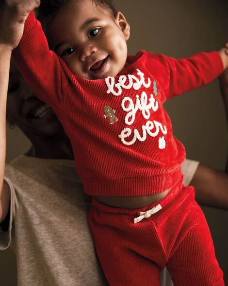 Carter's Комплект 2 в 1 Christmas Best Gift Ever - свитшот и штаны foto
