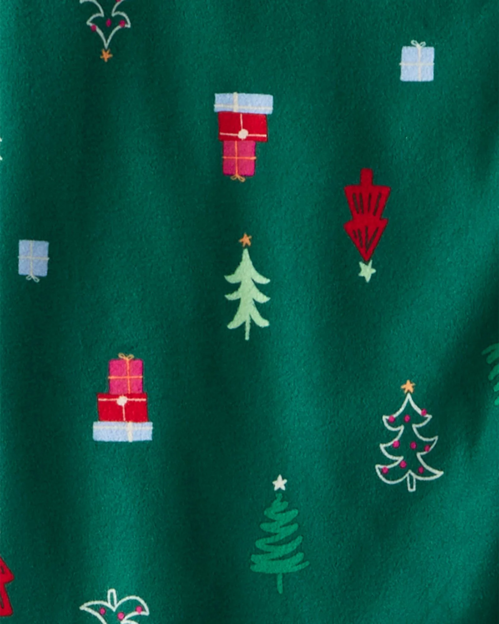Carter's Флисовая пижама для взрослых Green Christmas Tree, размер L foto