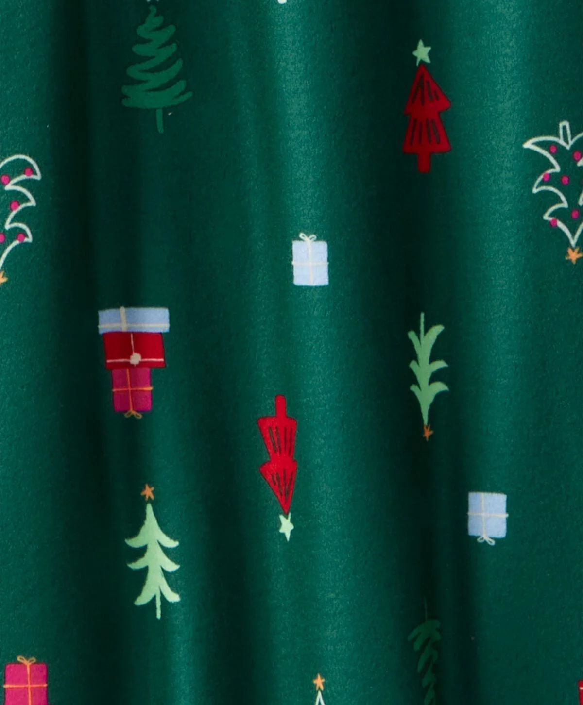 Carter's Pantaloni pentru adulti unisex din fleece Green Christmas Tree, marimea XS foto